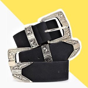 Double Buckle Western Belt